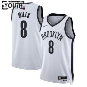 Dres Brooklyn Nets Patty Mills 8 Nike 2022-23 Association Edition Bijela Swingman - Dječji